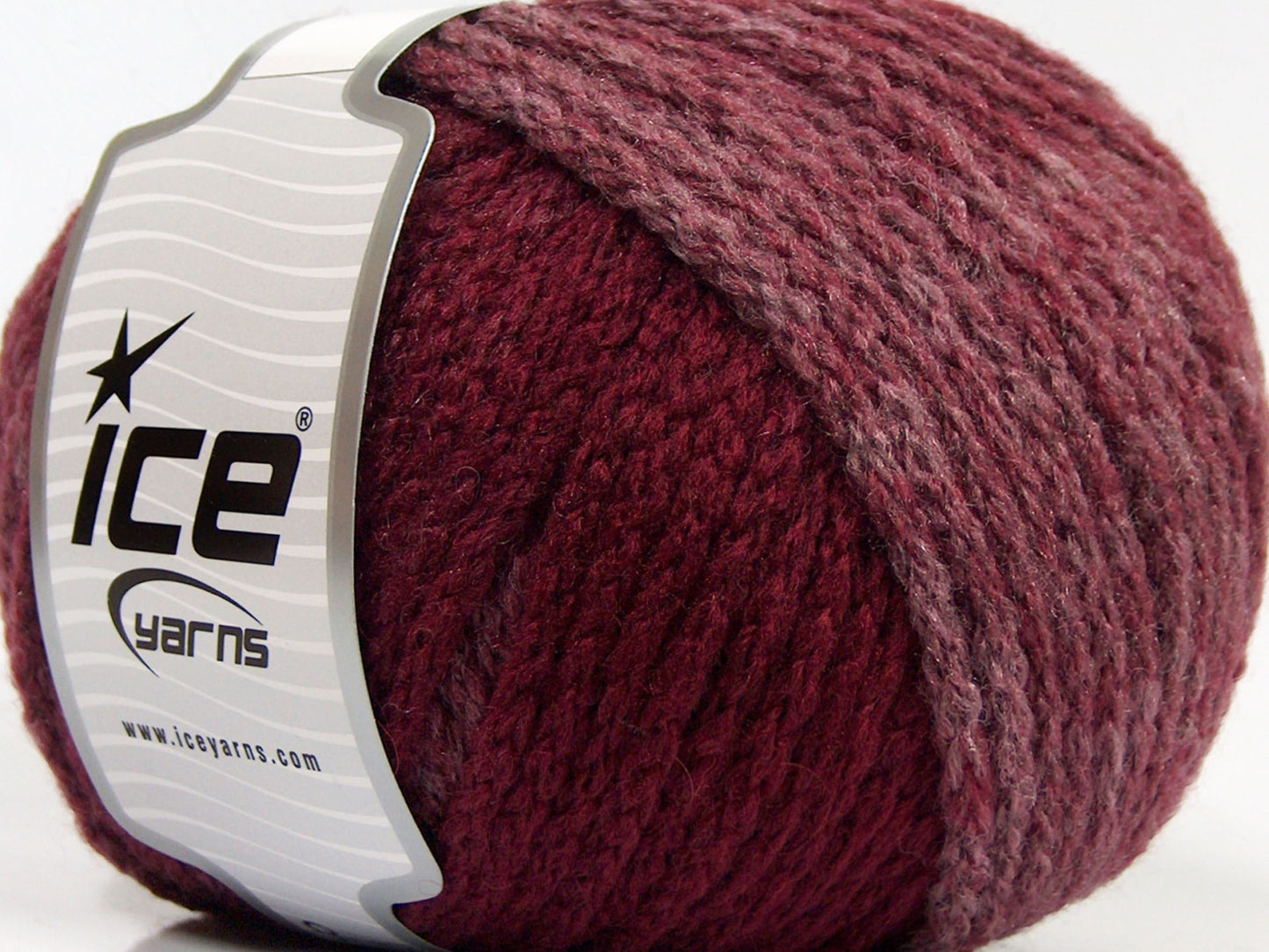 Lot of 4 x 100gr Skeins Ice Yarns NORDIC (23% Wool) Yarn Burgundy Shades