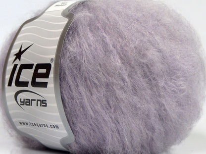 Lot of 8 Skeins Ice Yarns KAN MOHAIR (20% Mohair 25% Wool) Yarn Light Lilac