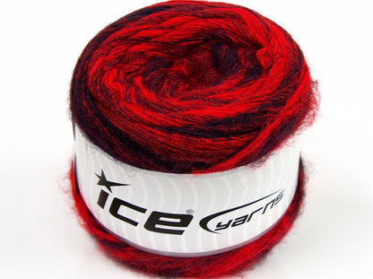 Lot of 2 x 150gr Skeins Ice Yarns SALE CAKES YARN (20% Alpaca 50% Wool) Yarn Red Shades Black