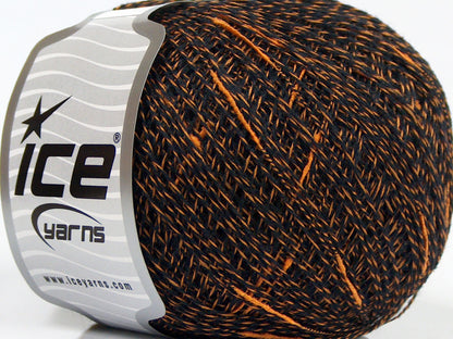 Lot of 8 Skeins Ice Yarns SALE WINTER (10% Wool) Hand Knitting Yarn Black Gold