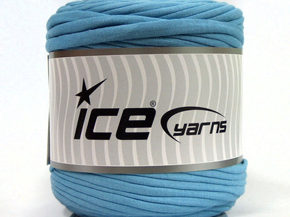 600 gr ICE YARNS UPCYCLED FABRIC 600 (95% Cotton 5% Elastan) Yarn Baby Blue