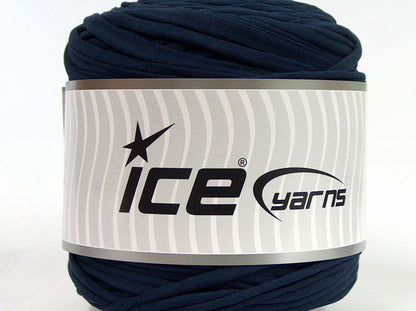 600 gr ICE YARNS UPCYCLED FABRIC 600 (95% Cotton 5% Elastan) Yarn Navy