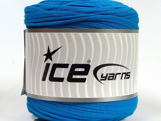 600 gr ICE YARNS UPCYCLED FABRIC 600 (95% Cotton 5% Elastan) Yarn Turquoise