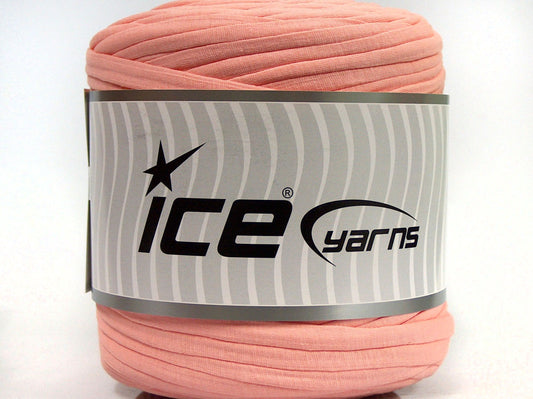 600 gr ICE YARNS UPCYCLED FABRIC 600 (95% Cotton 5% Elastan) Yarn Powder Pink