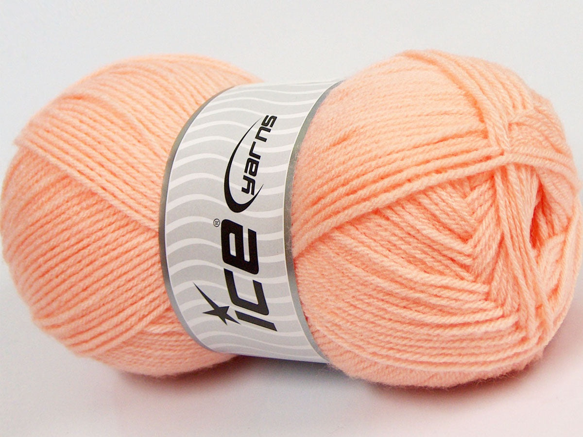 Lot of 4 x 100gr Skeins Ice Yarns CLASSIC DK Hand Knitting Yarn Light Orange