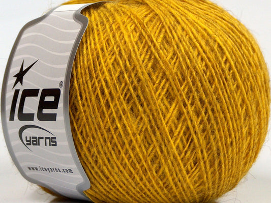 Lot of 8 Skeins Ice Yarns SALE WINTER (10% Wool) Hand Knitting Yarn Gold