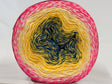 Blue, Yellow, White, Pink