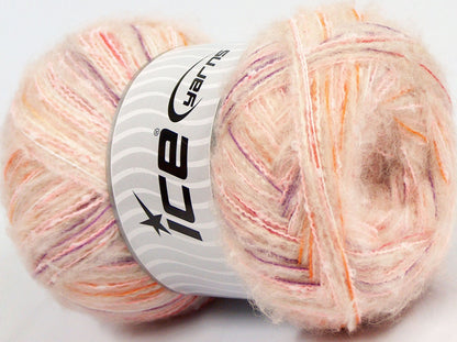 Lot of 4 x 100gr Skeins Ice Yarns SALE WINTER (30% Wool 1% Elastan) Yarn White Light Pink Purple Orange