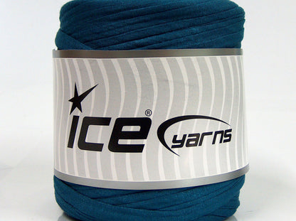 600 gr ICE YARNS UPCYCLED FABRIC 600 (95% Cotton 5% Elastan) Yarn Blue
