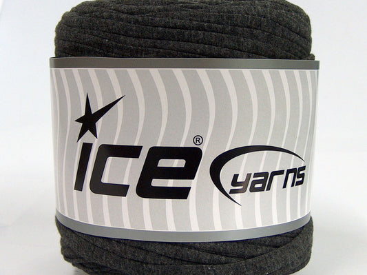 700 gr ICE YARNS UPCYCLED FABRIC 700 (95% Cotton 5% Elastan) Yarn Dark Grey