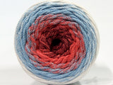 Ice Yarns Macramé Coton Magique – Blanc, bleu clair, saumon clair, bordeaux – 100 % coton