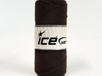 Lot of 2 x 200gr Skeins Ice Yarns SHINY COTTON (30% Cotton) Yarn Brown