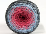 Ice Yarns Macramé Coton Magique – Dark Grey, Light Blue, Pink, Light Burgundy – 100 % coton