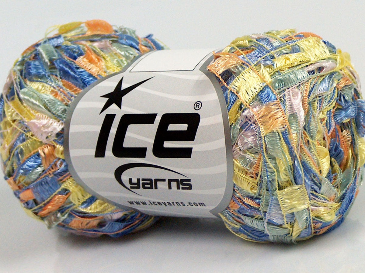 Lot of 8 Skeins Ice Yarns Trellis SALE SUMMER Yarn Green Blue Beige