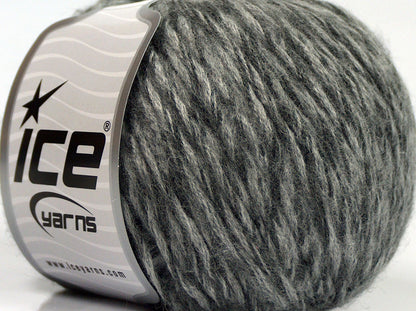 Lot of 8 Skeins Ice Yarns SALE WINTER (12% Wool) Hand Knitting Yarn Grey Shades