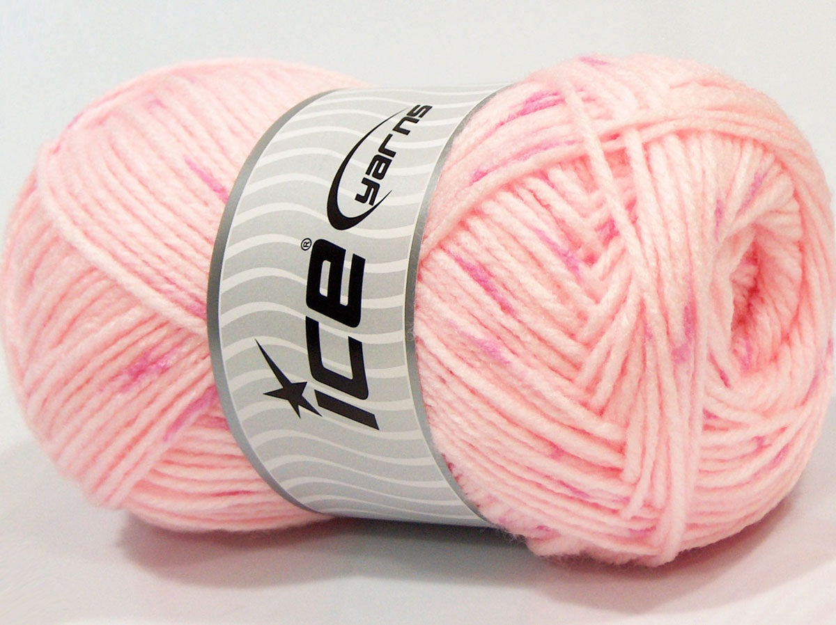 Lot of 4 x 100gr Skeins Ice Yarns SALE WINTER (20% Wool) Yarn Baby Pink