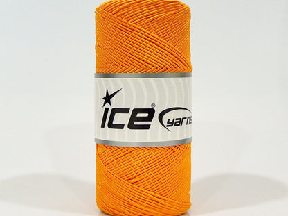 Lot of 2 x 200gr Skeins Ice Yarns SHINY COTTON (30% Cotton) Yarn Orange