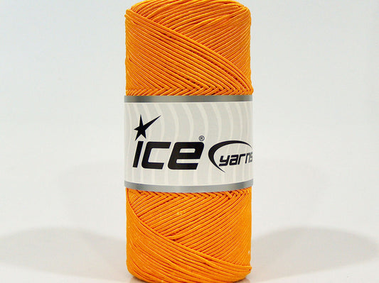 Lot of 2 x 200gr Skeins Ice Yarns SHINY COTTON (30% Cotton) Yarn Orange