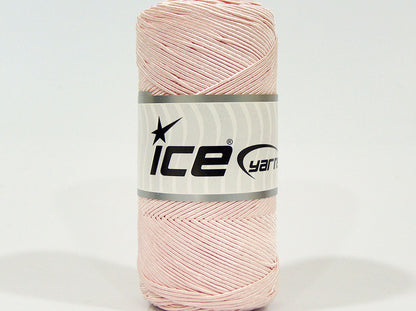 Lot of 2 x 200gr Skeins Ice Yarns SHINY COTTON (30% Cotton) Yarn Powder Pink