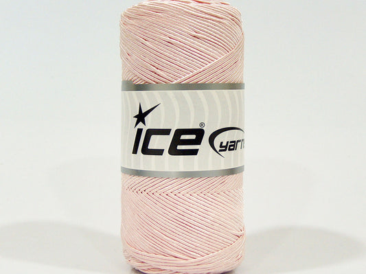 Lot of 2 x 200gr Skeins Ice Yarns SHINY COTTON (30% Cotton) Yarn Powder Pink