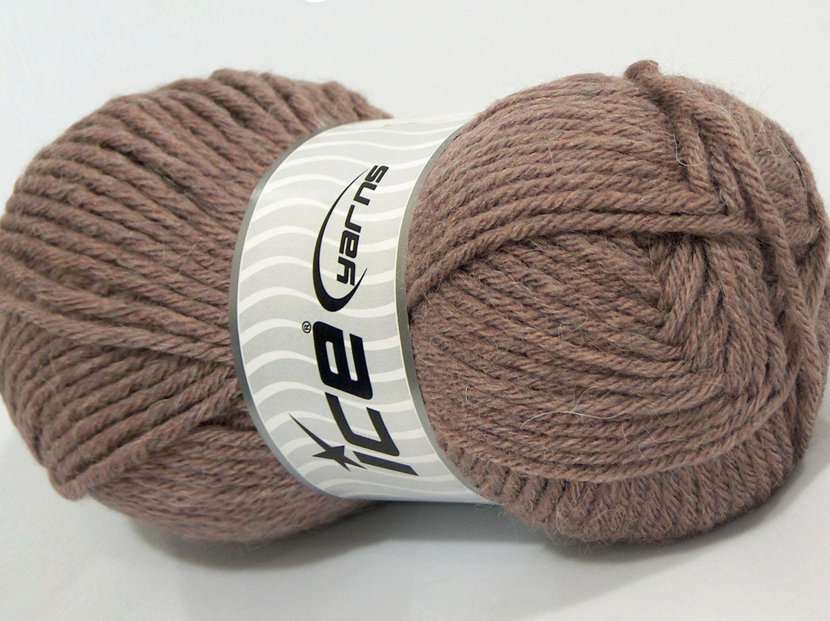 Lot of 4 x 100gr Skeins Ice Yarns SANTOS (20% Mohair 30% Wool) Yarn Antique Pink