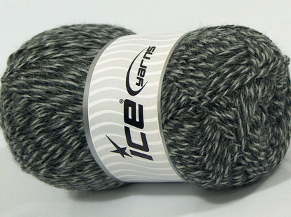 Lot of 4 x 100gr Skeins Ice Yarns CRUZEIRO (20% Mohair 30% Wool) Yarn Grey Shades