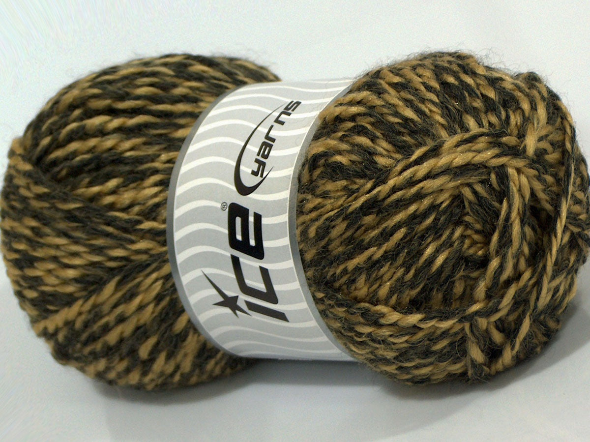 Lot of 4 x 100gr Skeins Ice Yarns MISC SALE (30% Wool) Yarn Brown Shades