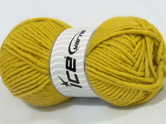 Lot of 4 x 100gr Skeins Ice Yarns LONDRINA (10% Wool) Yarn Light Olive Green