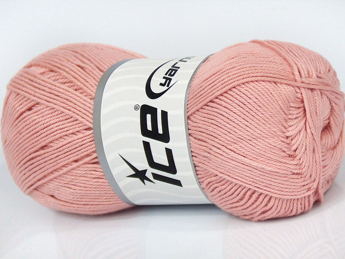 Lot of 4 x 100gr Skeins Ice Yarns AMIGURUMI PURE COTTON (100% Cotton) Yarn Powder Pink