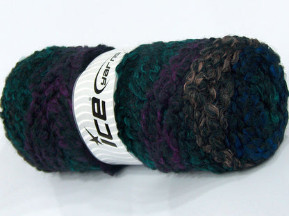 Lot of 2 x 225gr Skeins Ice Yarns MISC SALE Yarn Black Blue Fuchsia Green Copper