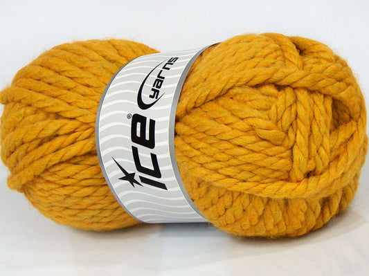 Lot of 3 x 135gr Skeins Ice Yarns SALE WINTER (30% Wool) Yarn Gold Green