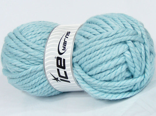 Lot of 2 x 225gr Skeins Ice Yarns SALE PLAIN Hand Knitting Yarn Baby Blue