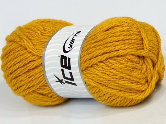 Lot of 4 x 100gr Skeins Ice Yarns SALE PLAIN Hand Knitting Yarn Gold