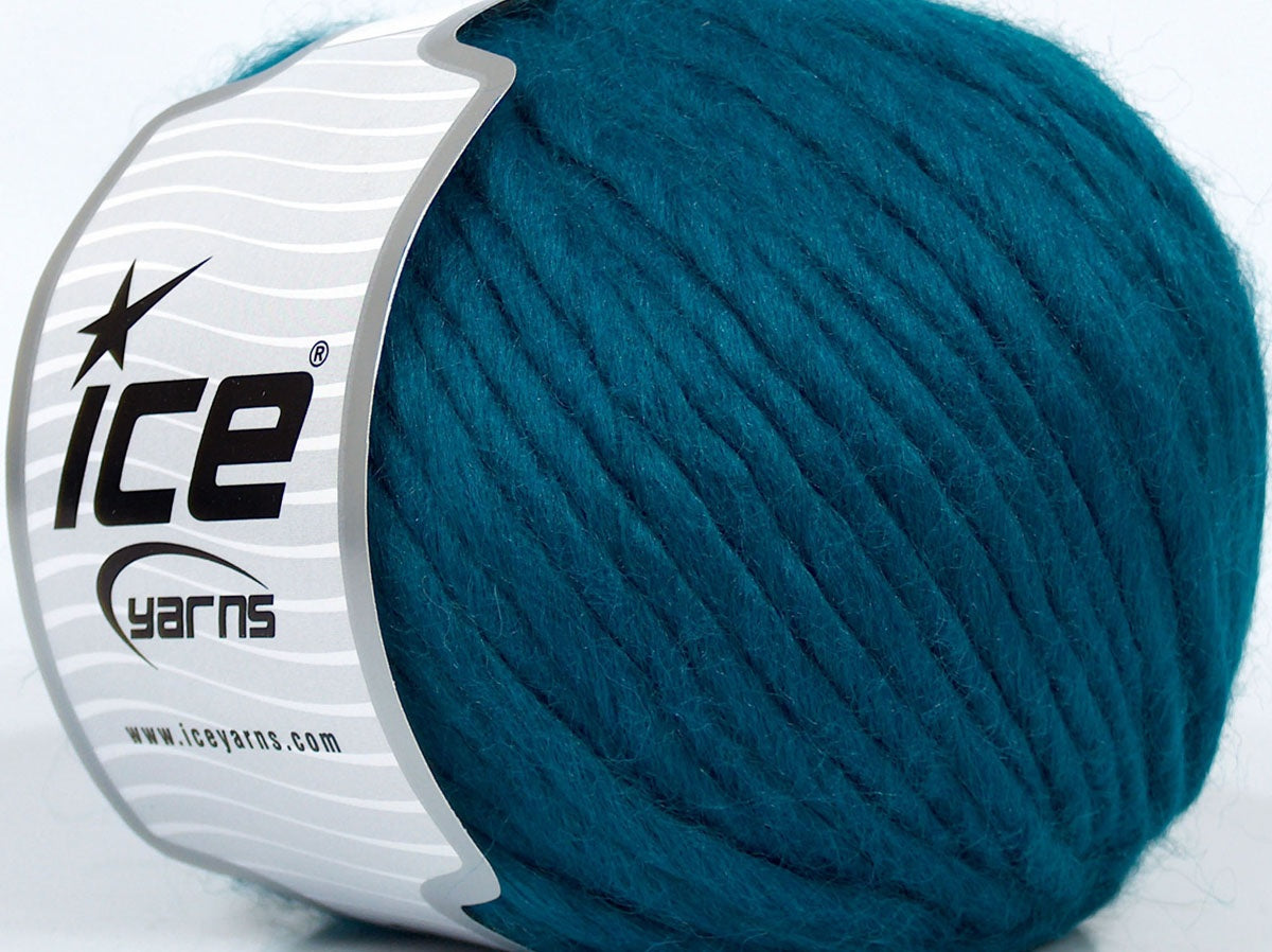 Lot of 2 x 175gr Skeins Ice Yarns SALE WINTER (50% Wool) Yarn Teal