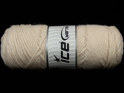 Lot of 3 x 100gr Skeins Ice Yarns SALE PLAIN Hand Knitting Yarn Light Beige