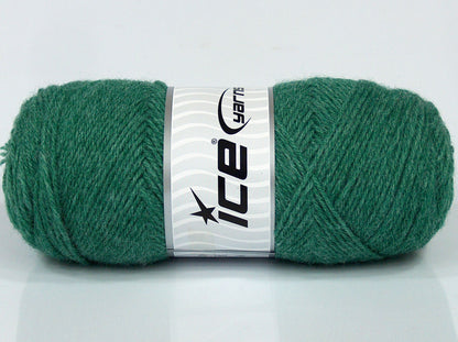 Lot of 4 x 90gr Skeins Ice Yarns SALE PLAIN Hand Knitting Yarn Green