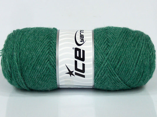 Lot of 4 x 90gr Skeins Ice Yarns SALE PLAIN Hand Knitting Yarn Green