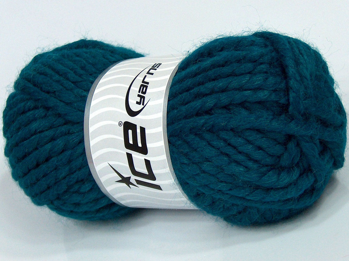 Lot of 4 x 95gr Skeins Ice Yarns SALE WINTER (10% Wool) Yarn Turquoise