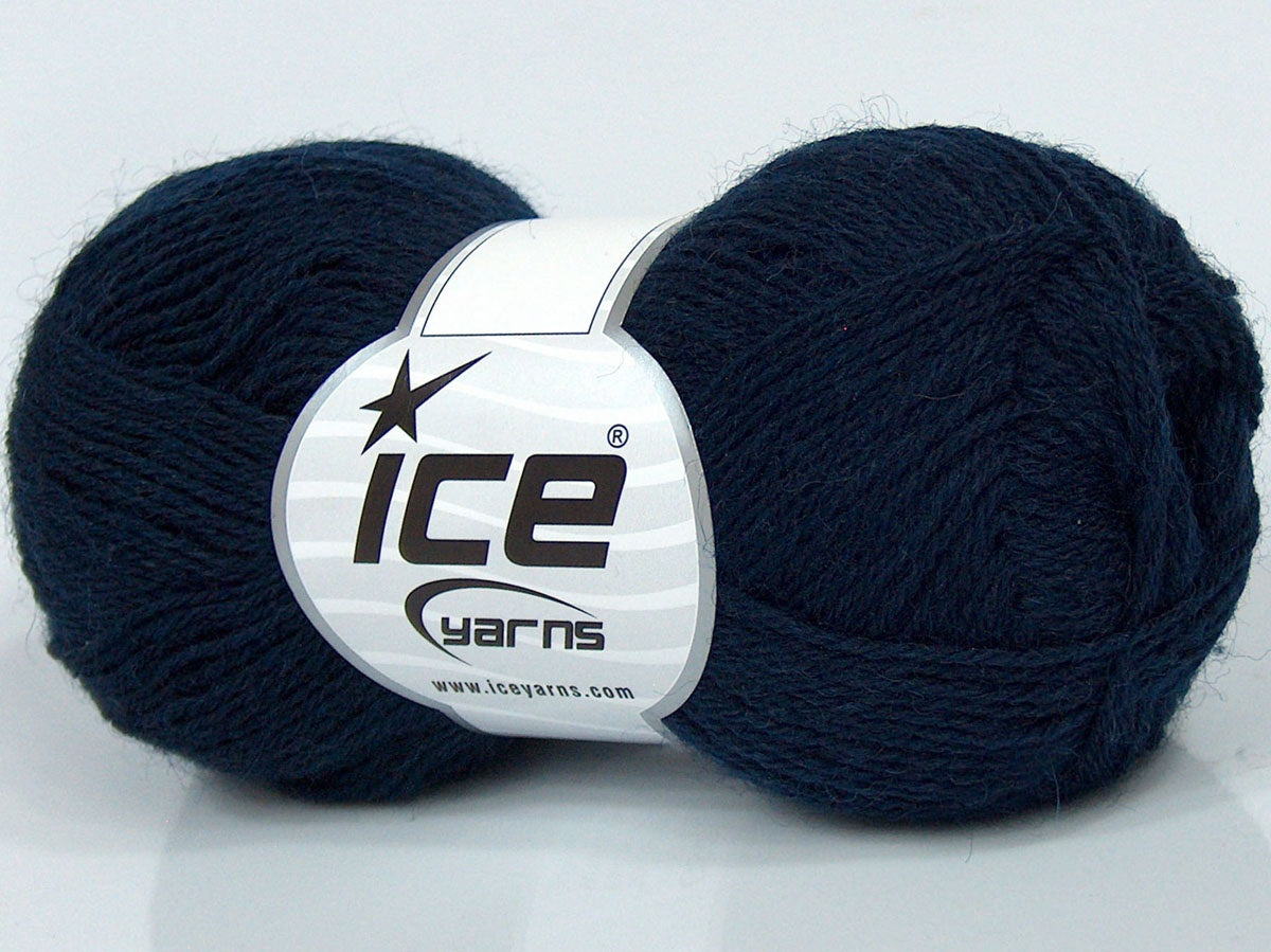Lot of 6 Skeins Ice Yarns SALE SOCK YARN (75% Superwash Wool) Yarn Navy