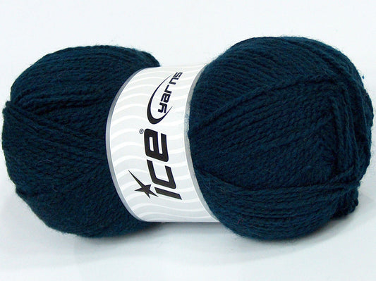 Lot of 4 x 100gr Skeins Ice Yarns SALE PLAIN Hand Knitting Yarn Navy
