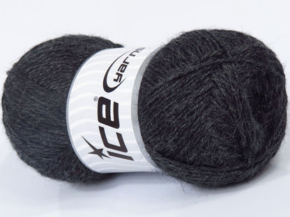 Lot of 4 x 100gr Skeins Ice Yarns SALE PLAIN Yarn Anthracite Black