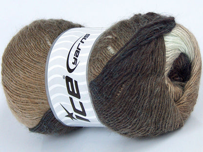 Lot of 4 x 100gr Skeins Ice Yarns SALE LUXURY-PREMIUM (20% Alpaca 20% Wool) Yarn Multicolor