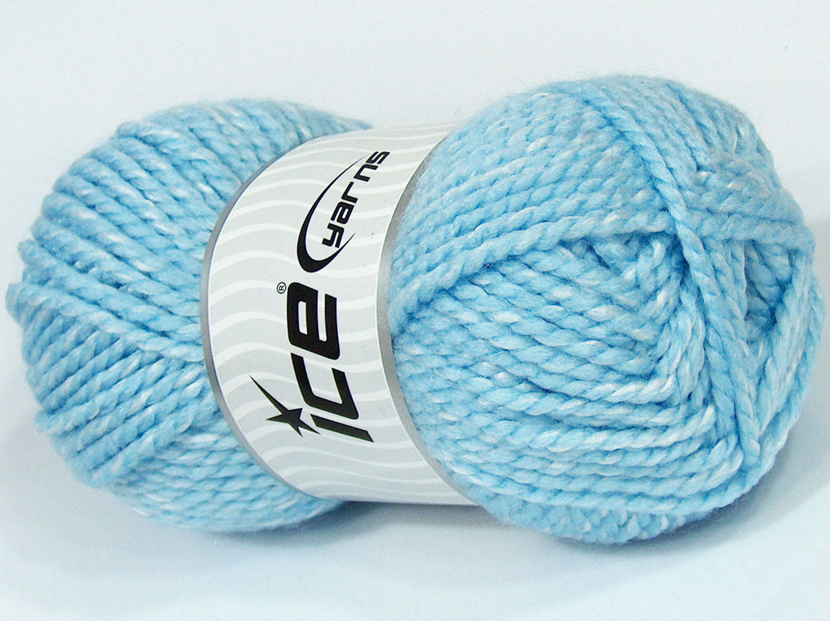 Lot of 4 x 100gr Skeins Ice Yarns SALE PLAIN Hand Knitting Yarn Blue Shades
