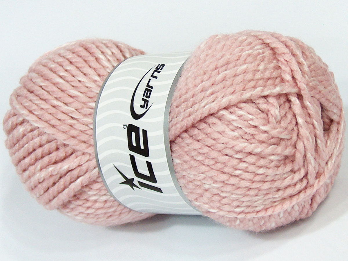 Lot of 4 x 100gr Skeins Ice Yarns SALE PLAIN Hand Knitting Yarn Pink Cream