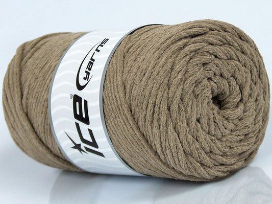 250 gr ICE YARNS MACRAME CHENILLE (100% MicroFiber) Yarn Light Khaki