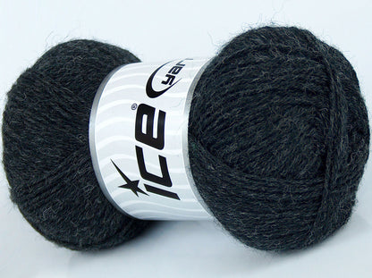 Lot of 8 Skeins Ice Yarns SOCKENWOLLE UNI (75% Superwash Wool) Yarn Anthracite Black