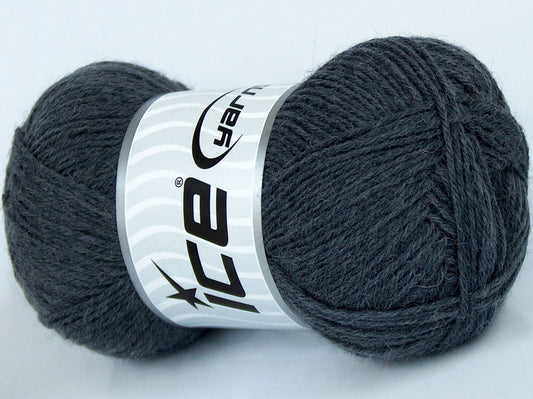 Lot of 8 Skeins Ice Yarns SOCKENWOLLE UNI (75% Superwash Wool) Yarn Dark Grey