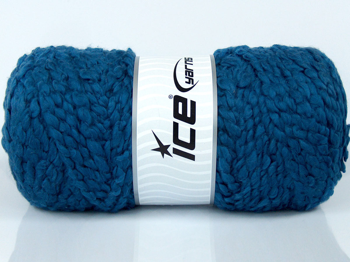Lot of 2 x 170gr Skeins Ice Yarns AKOLA (100% Cotton) Yarn Dark Blue