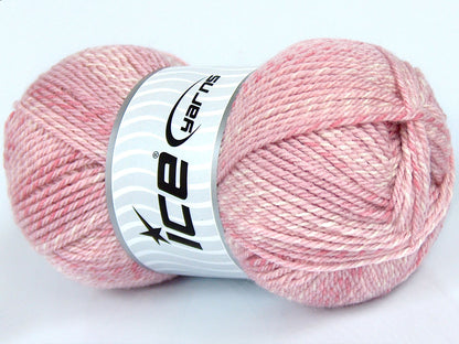 Lot of 3 x 100gr Skeins Ice Yarns SALE SELF-STRIPING Yarn Pink Shades White