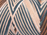 Ice Yarns Coton naturel couleur 3 mm – Brown Shades, Cream, Grey Shades – 80 % coton, 20 % polyamide